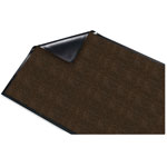 Genuine Joe Dual Rib Carpet Surface, Vinyl Backing, 3' x 5', Chocolate view 2