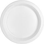 Genuine Joe Plastic Plates, Reusable/Disposable, 10-1/4