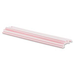 Genuine Joe Stir Sticks, Plastic, For Hot/Cold, 1000/BX, White and Red view 2