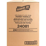 Genuine Joe Paper Towels Roll, 2-Ply, 100 Sheets/Roll, 11