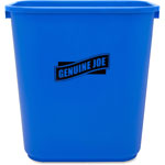 Genuine Joe Blue Recycling Wastebasket, 7.1 Gallon view 1