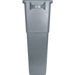 Genuine Joe Rectangle Plastic Indoor Trash Can, 23 Gallon, Gray view 5