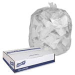 Genuine Joe High Density Clear Trash Bags, 33 Gallon, Case of 500 view 2