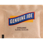Genuine Joe Turbinado Cane Sugar, Unrefined,400/CT, Brown view 5