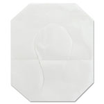 Genuine Joe Toilet Seat Covers, 1/2 Fold, 250/PK, White view 1
