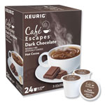 Cafe Escapes® Dark Chocolate Hot Cocoa K-Cups, 24/Box, 4 Box/Carton view 1