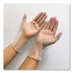 GN1 Single Use Vinyl Glove, Clear, Small, 1,000/Carton view 1