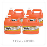 Gojo NATURAL ORANGE Smooth Hand Cleaner, 1 gal, Pump Dispenser, Citrus Scent, 4/Carton view 4
