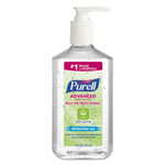 Purell Advanced Hand Sanitizer Green Certified Gel, Fragrance-Free, 12 oz Pump Bottle, 12/Carton orginal image