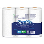 Sparkle Pick-A-Size Perforated Kitchen Triple Roll Towels with Thirst Pockets, 2-Ply, 11 x 6, White, 165 Sheets/Roll, 6 Rolls/Pack view 2