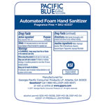 Pacific Blue Ultra Foam Sanitizer Refills for Automated Touchless Soap Dispenser, Dye and Fragrance Free, 1,000 mL/Bottle, 3 Bottles/Case view 2