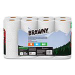Brawny® Tear-A-Square Perforated Kitchen Double Roll Towels, 2-Ply, 11 x 11, White, 120 Sheets/Roll, 8 Rolls/Pack, 2 Packs/Carton view 3