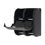 Compact® 4-Roll Quad Coreless High-Capacity Toilet Paper Dispenser, Black, 11.75 x 13.25 view 4