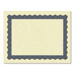 Great Papers!® Metallic Border Certificates, 11 x 8.5, Ivory/Blue with Blue Border, 100/Pack view 1