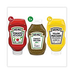 Heinz Ketchup, Mustard and Relish Picnic Pack, 2 Ketchup, Mustard, Relish, 4 Bottles/Pack view 1