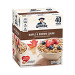 Quaker Foods Instant Oatmeal, Maple and Brown Sugar, 1.51 oz Packet, 40 Count Box view 2