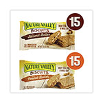Nature Valley® Biscuits, Cinnamon with Almond Butter/Honey with Peanut Butter, 1.35 oz Pouch, 30 Count view 2