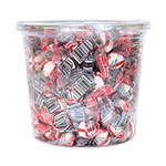 Atomic FireBall® Bobs Sweet Stripes Soft Candy, Peppermint, 0.18 oz Individually Wrapped, 160/Tub, 2 Tubs/Carton view 1