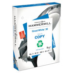 Hammermill Great White 30 Recycled Print Paper, 92 Bright, 3Hole, 20lb, 8.5 x 11, White, 500 Sheets/Ream, 10 Reams/Carton view 1