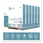 HP CopyandPrint20 Paper, 92 Bright, 20lb, 8.5 x 11, White, 400 Sheets/Ream, 6 Reams/Carton view 2