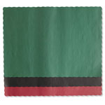 Hoffmaster Solid Color Scalloped Edge Placemats, 9.5 x 13.5, Hunter Green, 1,000/Carton view 3