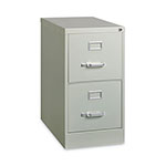 Hirsh Vertical Letter File Cabinet, 2 Letter Size File Drawers, Light Gray, 15 x 26.5 x 28.37 view 2
