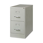 Hirsh Vertical Letter File Cabinet, 2 Letter Size File Drawers, Light Gray, 15 x 26.5 x 28.37 view 3