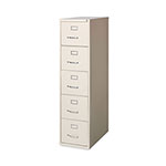 Hirsh Vertical Letter File Cabinet, 5 Letter-Size File Drawers, Putty, 15 x 26.5 x 61.37 view 2