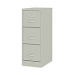 Hirsh Vertical Letter File Cabinet, 3 Letter-Size File Drawers, Light Gray, 15 x 22 x 40.19 view 4