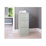 Hirsh Vertical Letter File Cabinet, 3 Letter-Size File Drawers, Light Gray, 15 x 22 x 40.19 view 5