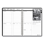 House Of Doolittle Black-on-White Photo Weekly Appointment Book, Landscapes Photography, 11 x 8.5, Black Cover, 12-Month (Jan to Dec): 2024 view 4