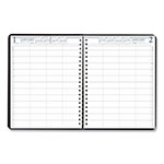 House Of Doolittle Four-Person Group Practice Daily Appointment Book, 11 x 8.5, Black Cover, 12-Month (Jan to Dec): 2024 view 2