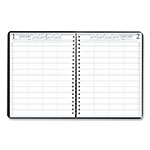 House Of Doolittle Executive Series Four-Person Group Practice Daily Appointment Book, 11 x 8.5, Black Hard Cover, 12-Month (Jan to Dec): 2024 view 4
