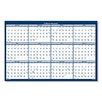 House Of Doolittle Recycled Poster Style Reversible/Erasable Yearly Wall Calendar, 66 x 33, White/Blue/Gray Sheets, 12-Month (Jan to Dec): 2024 view 2