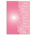House Of Doolittle Breast Cancer Awareness Recycled Ruled Monthly Planner/Journal, 10 x 7, Pink Cover, 12-Month (Jan to Dec): 2024 view 2