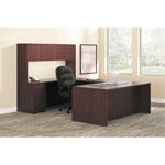 Hon 10500 Series Kneespace Credenza With 3/4-Height Pedestals, 60w x 24d, Mahogany view 1