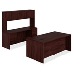 Hon 10500 Series Kneespace Credenza With 3/4-Height Pedestals, 60w x 24d, Mahogany view 3