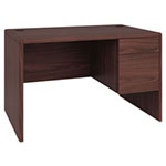 Hon 10700 Series Single 3/4 Right Pedestal Desk, 48w x 30d x 29.5h, Mahogany view 1