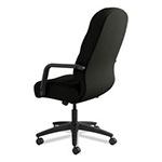 Hon Pillow-Soft 2090 Series Executive High-Back Swivel/Tilt Chair, Supports up to 300 lbs., Black Seat/Black Back, Black Base view 5