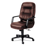 Hon Pillow-Soft 2090 Series Executive High-Back Swivel/Tilt Chair, Supports up to 300 lbs., Burgundy Seat/Back, Black Base orginal image