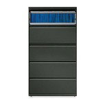 Hon 800-Series 5 Drawer Metal Lateral File Cabinet, 36