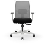 Hon Ignition Low-back Task Chair - Black Seat - Fog Mesh Back - Designer White Frame - Low Back - 1 Each view 1