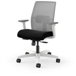 Hon Ignition Low-back Task Chair - Black Seat - Fog Mesh Back - Designer White Frame - Low Back - 1 Each view 2