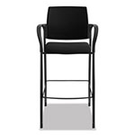 Hon Ignition 2.0 Ilira-Stretch Mesh Back Cafe Height Stool, Supports up to 300 lbs., Black Seat/Black Back, Black Base view 3
