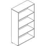 Hon Bookcase, 4-Shelf, Adjustable, 30