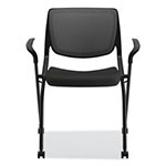 Hon Motivate Nesting/Stacking Flex-Back Chair, Onyx Seat/Black Back, Black Base view 1