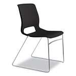 Hon Motivate High-Density Stacking Chair, Onyx Seat/Black Back, Chrome Base, 4/Carton view 3