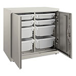Hon Flagship Storage Cabinet with 4 Small and 4 Medium Bins, 30 x 18 x 28, Loft orginal image