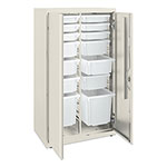 Hon Flagship Storage Cabinet with 6 Small, 6 Medium and 2 Large Bins, 30 x 18 x 52.5, Loft view 1