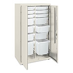 Hon Flagship Storage Cabinet with 6 Small, 6 Medium and 2 Large Bins, 30 x 18 x 52.5, Charcoal orginal image